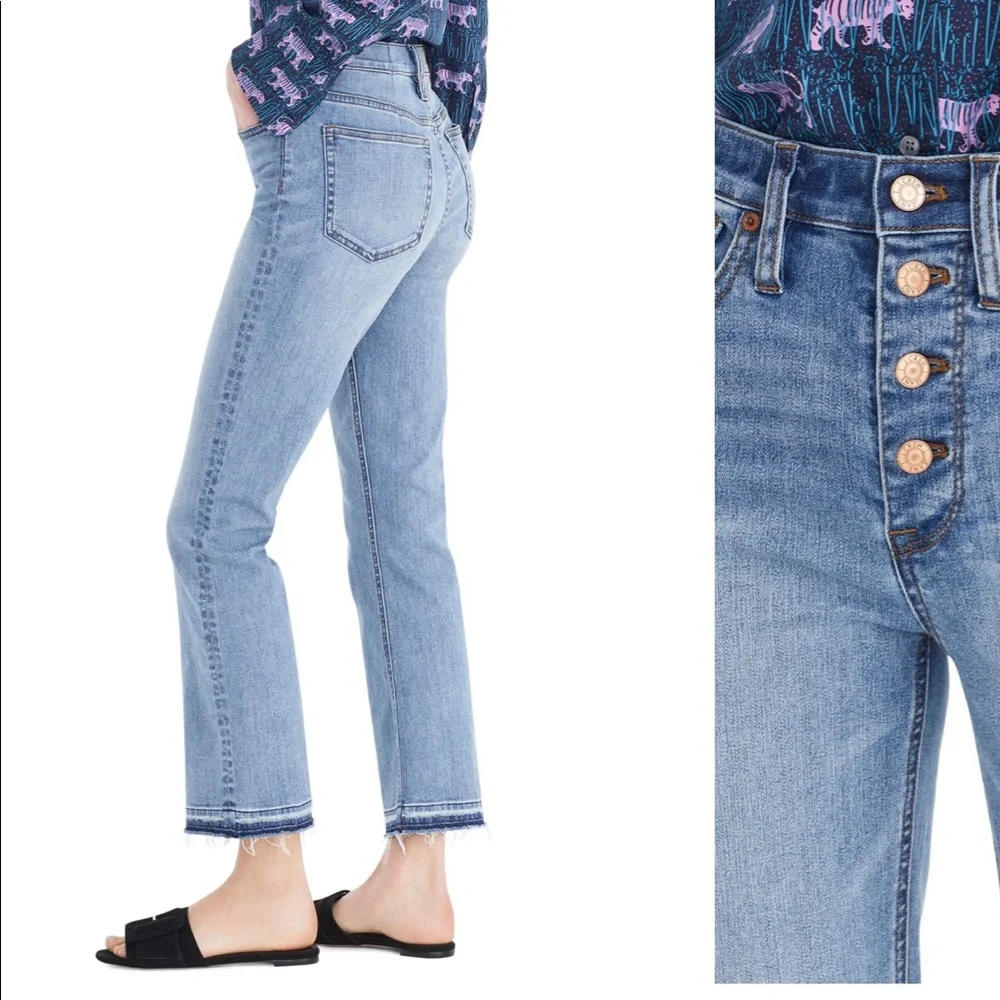 NEW • J. Crew • Billie Demi Boot Cut Crop Jeans 25